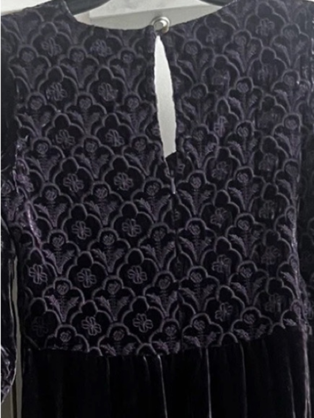 Johnny Was Parnell heavily embroidered velvet dress NWT RARE - Picture 11 of 13